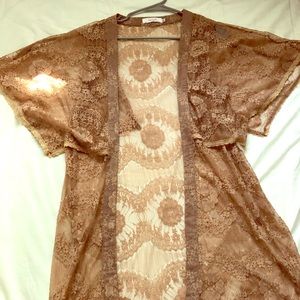 Lace kimono